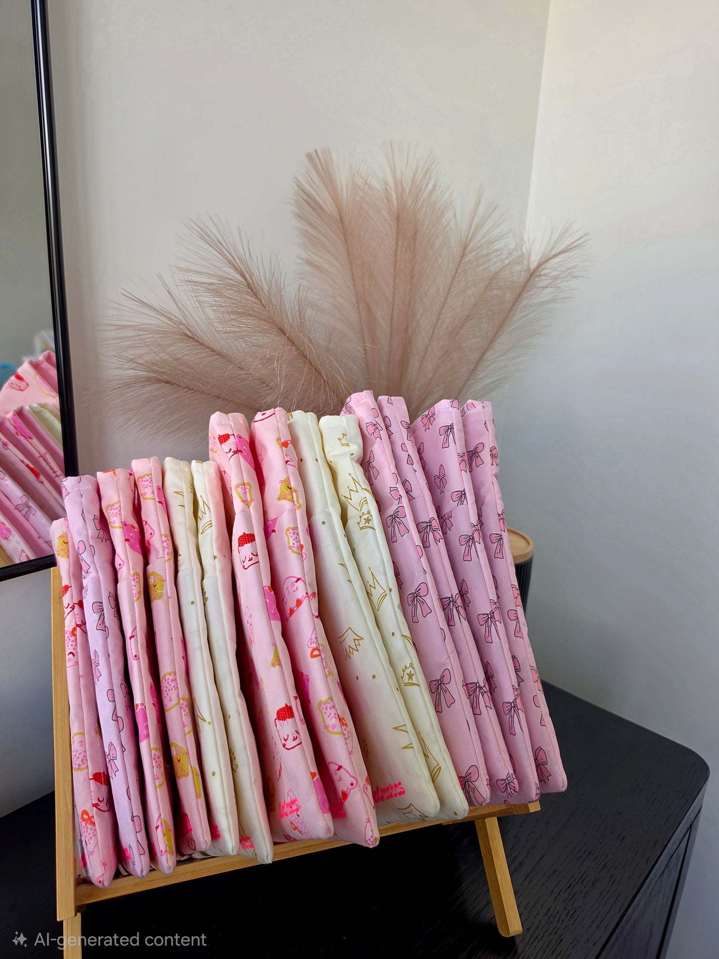 Pink Bow Medium Book Sleeve