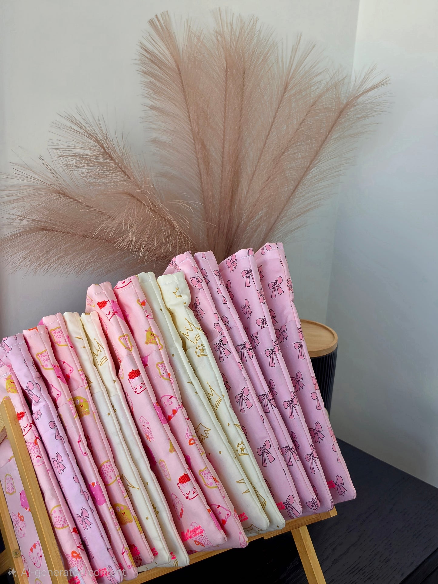 Pink Bow Large Book Sleeves