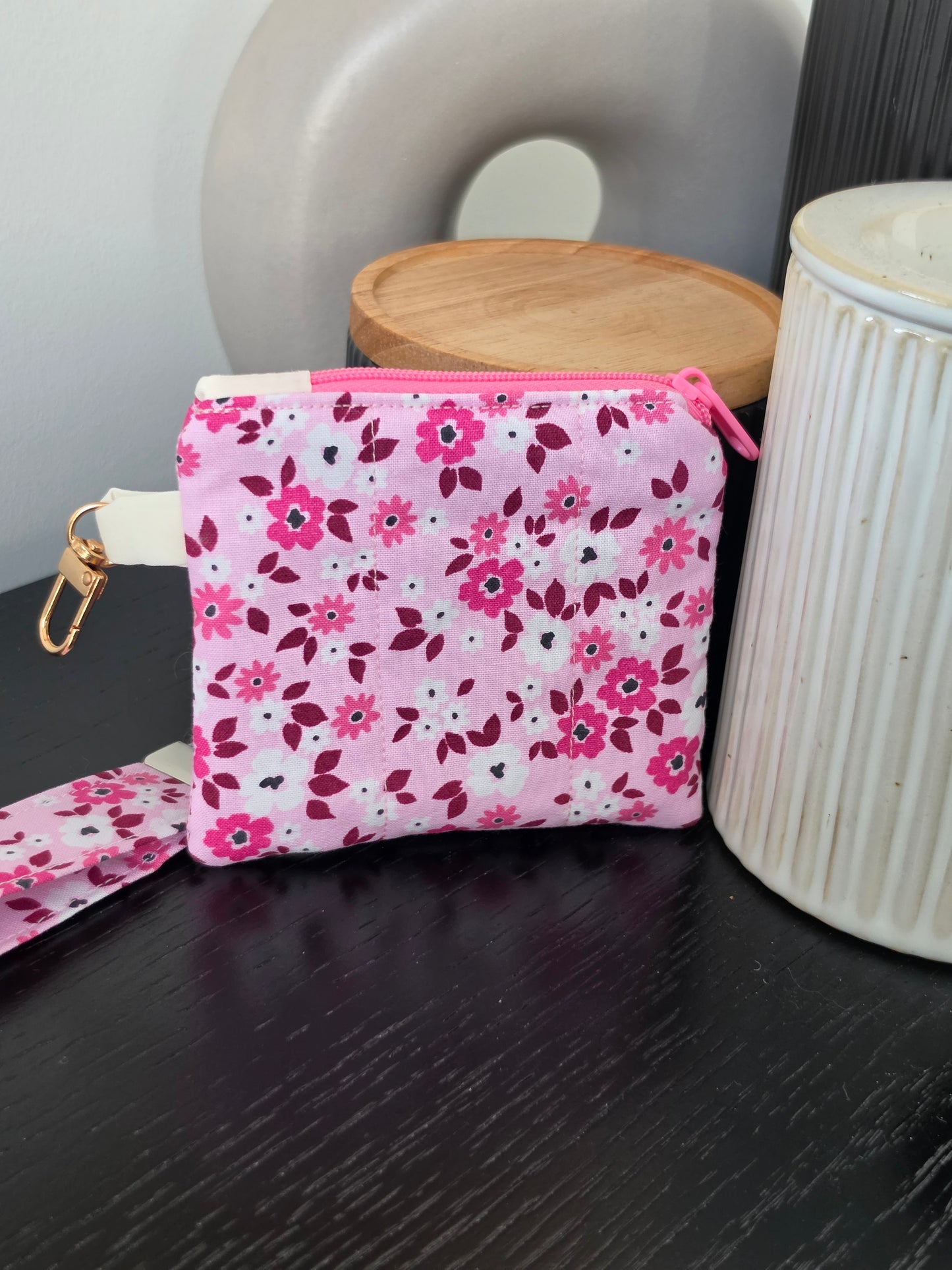 Blush Bloom Keychain Wallet
