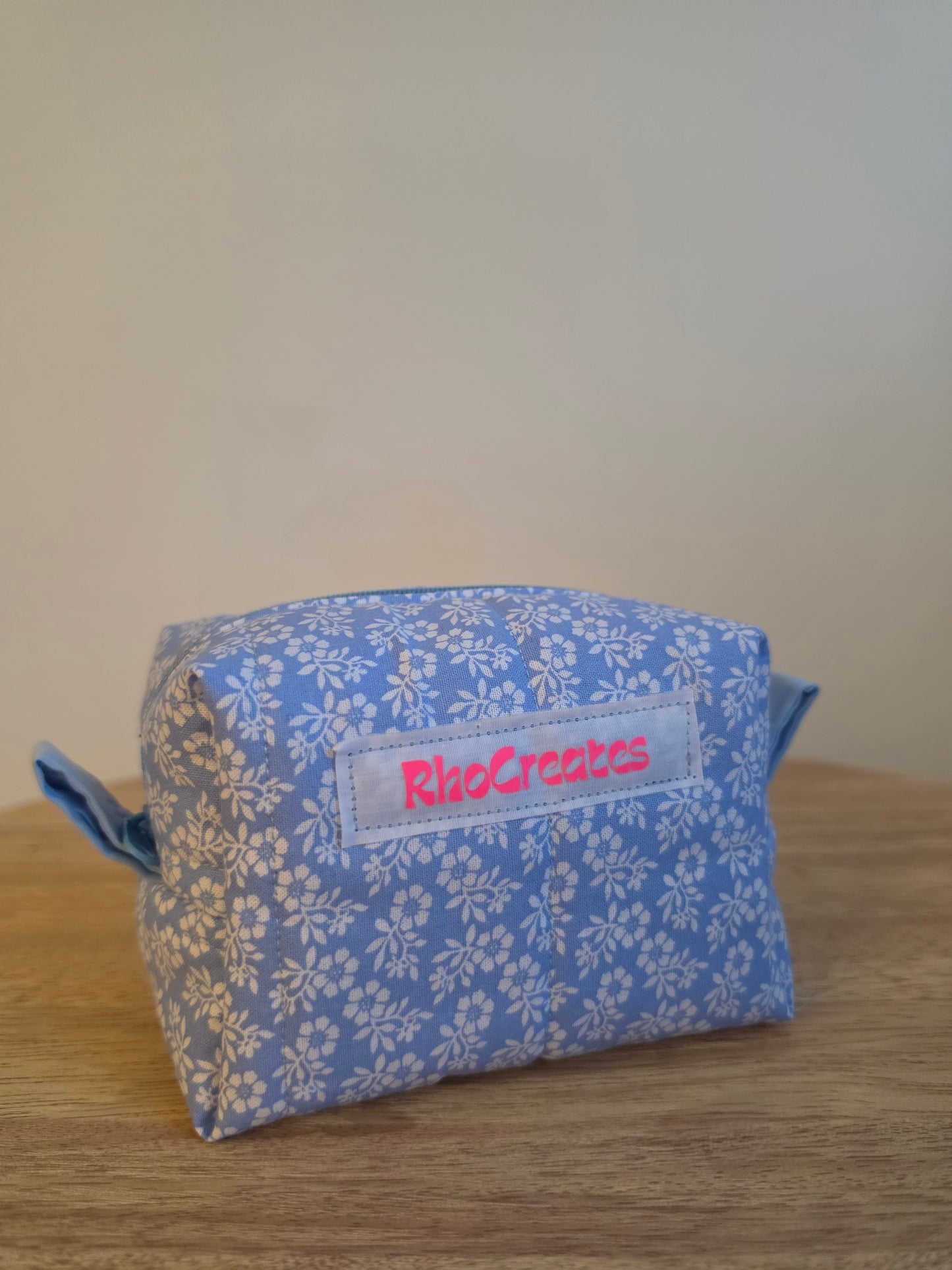 Blue Meadow Small Makeup Bag