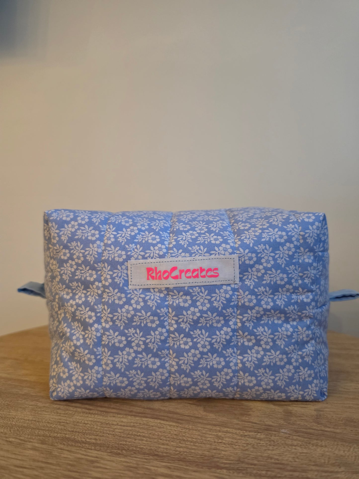 Blue Meadow Large Makeup Bag