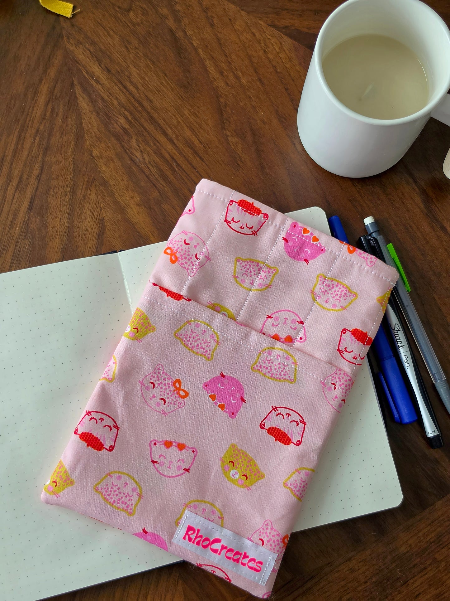 Cute Cat Large Book Sleeve