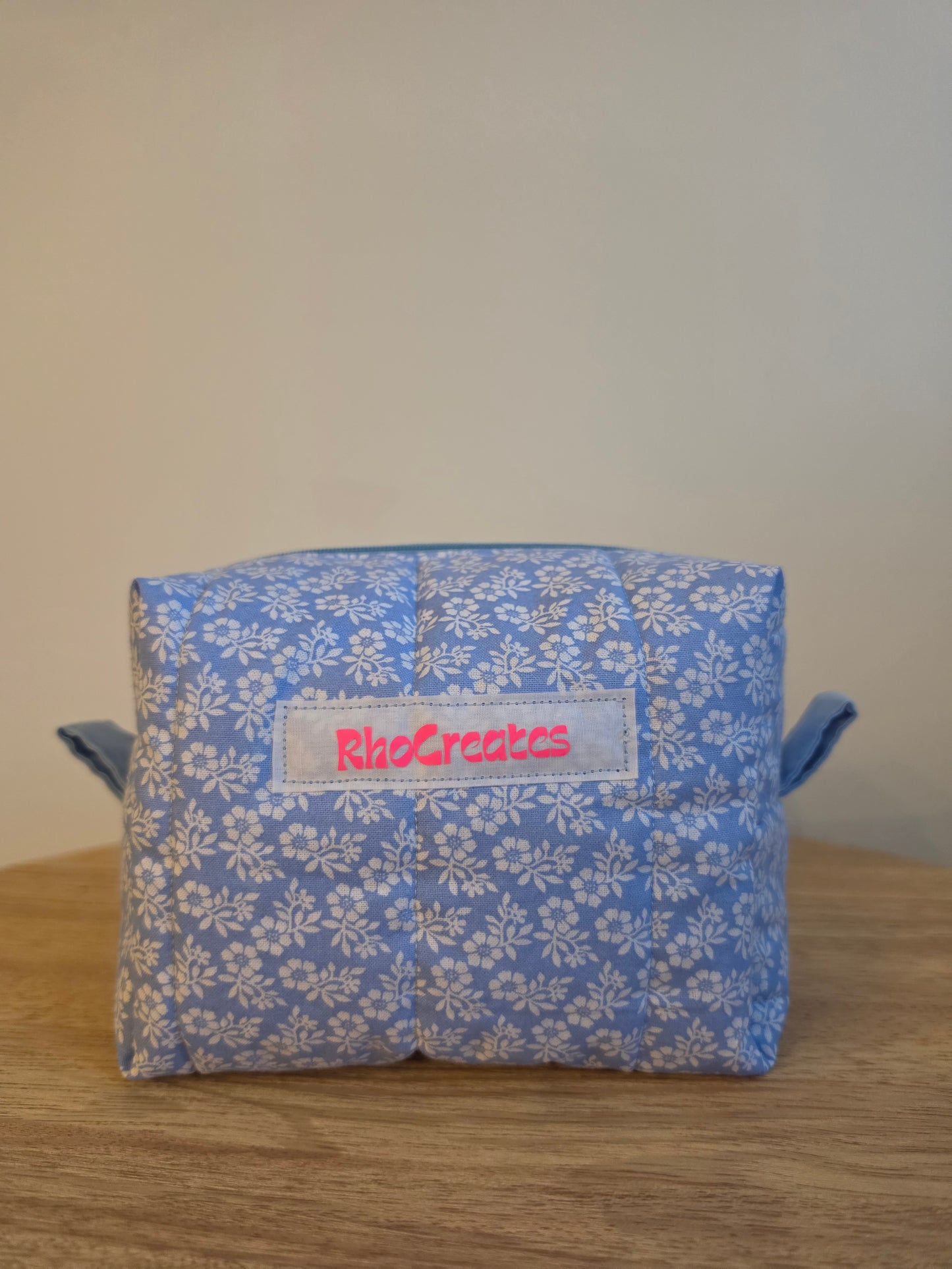 Blue Meadow Medium Makeup Bag