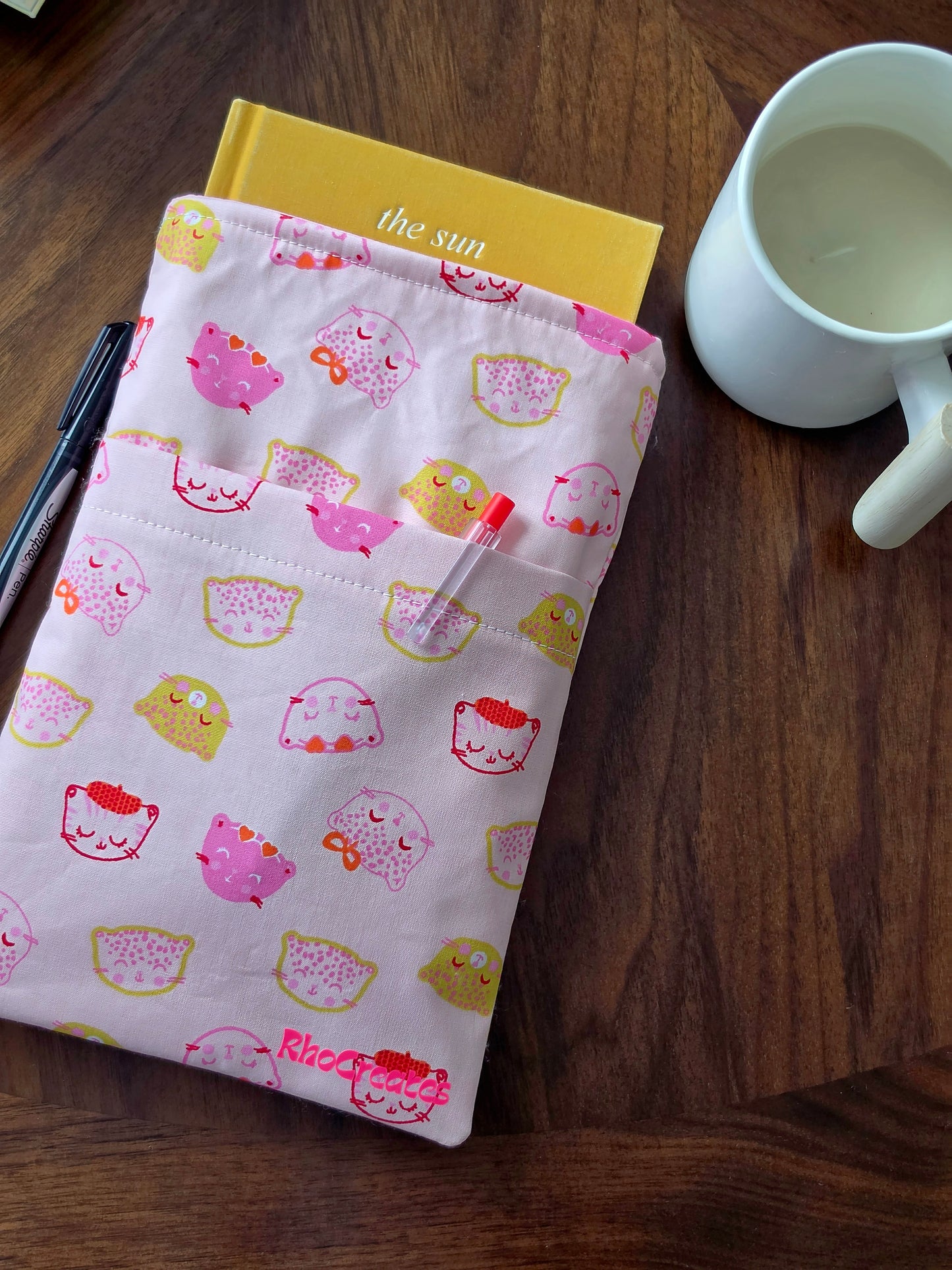 Cute Cat Large Book Sleeve