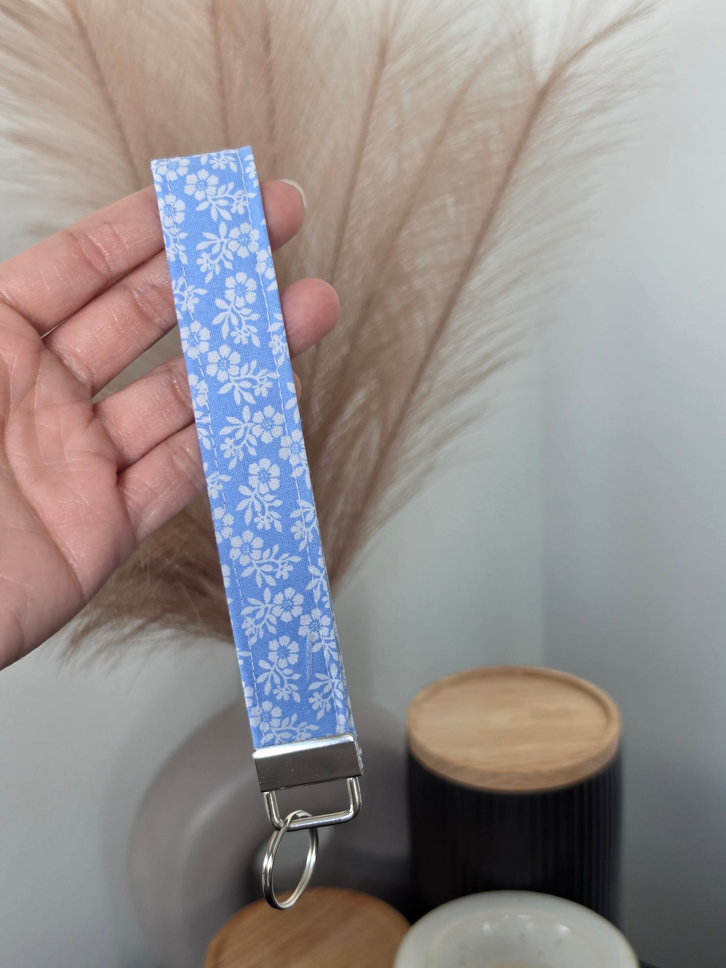 Blue Meadow Wristlet